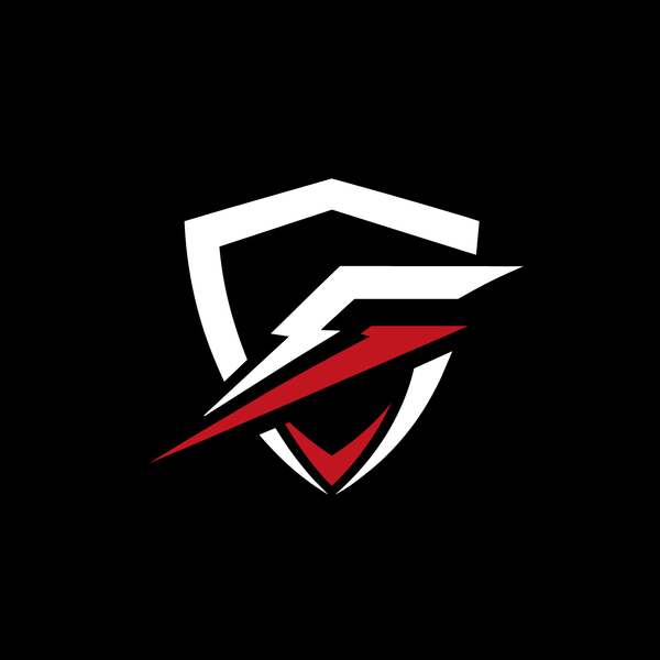 Logo with a white and red GrindTime Mouthguards logo on a black background